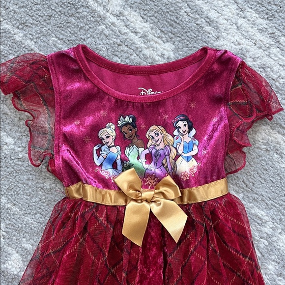 Disney Burgundy Dress with White Lining - Picture 2 of 3